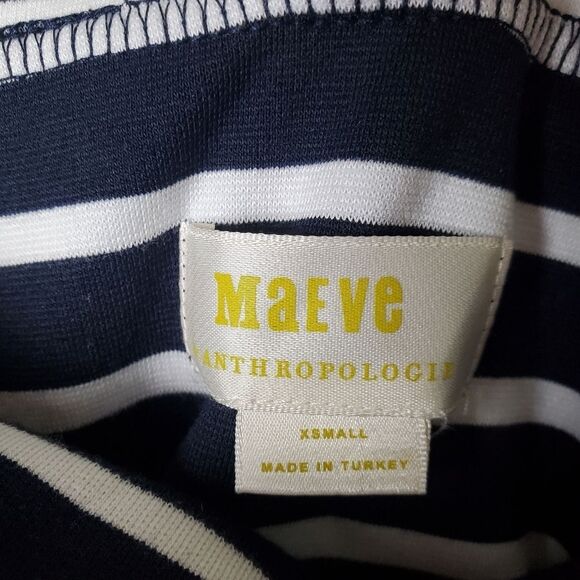 Anthropologie Off-The-Shoulder Striped Top Size XS - Picture 7 of 8